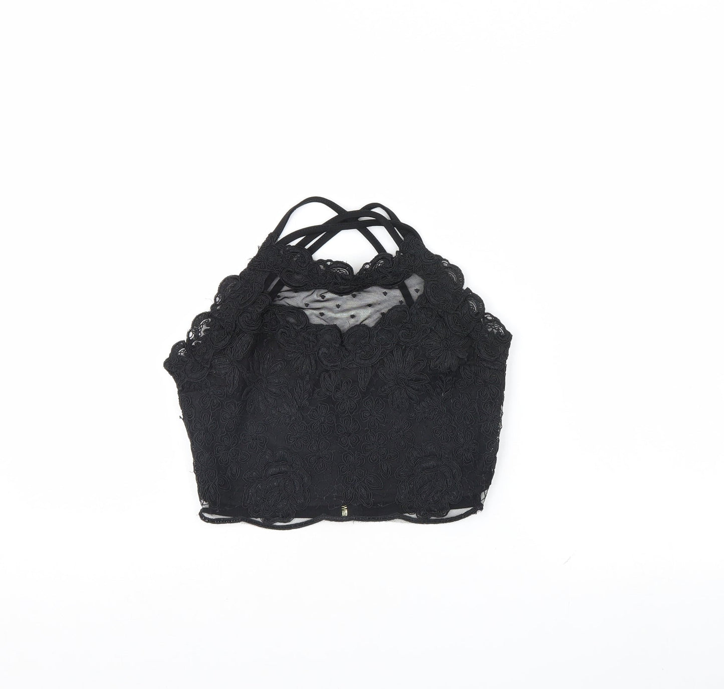 River Island Womens Black   Basic Tank Size 6