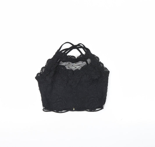 River Island Womens Black   Basic Tank Size 6