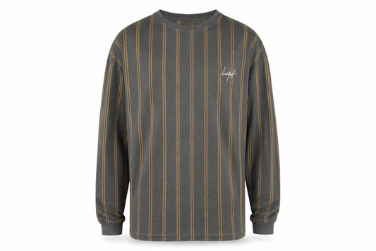 New Look Mens Green Striped  Pullover Jumper Size L