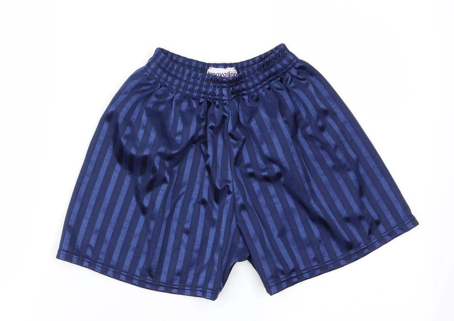 Innovation Boys Blue Striped  Sweat Shorts