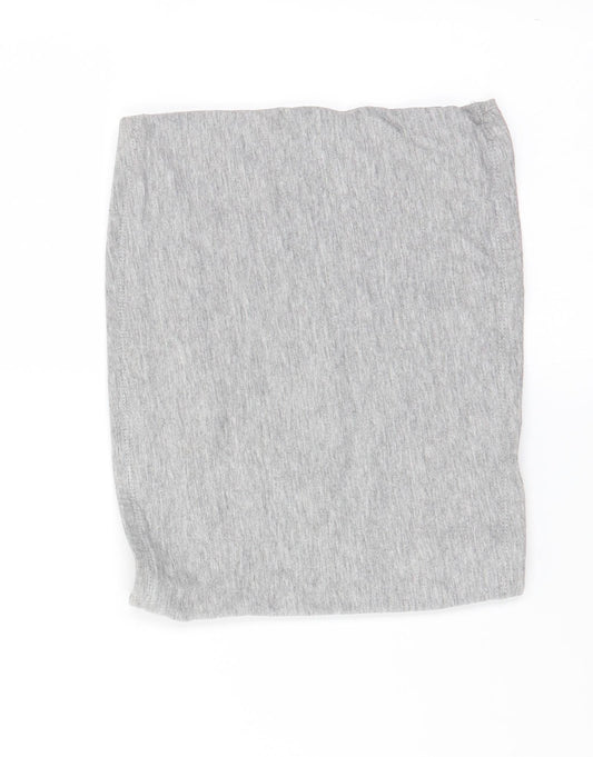 New Look Womens Grey   Cropped T-Shirt Size S