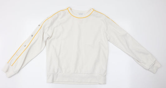 Primark Womens White   Pullover Sweatshirt Size S