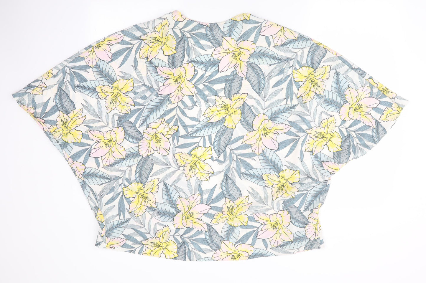 New Look Womens Ivory Floral  Jacket  Size 10  - Batwing Sleeve