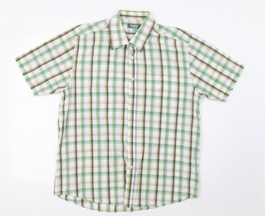 Matalan Mens Green Check   Button-Up Size L