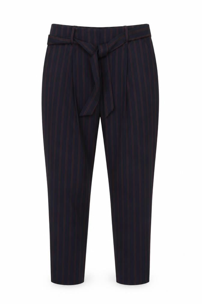 Next Womens Blue Striped  Trousers  Size 12 L28 in