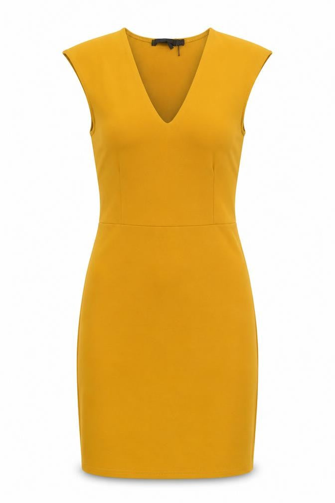 Boohoo Womens Yellow   Bodycon  Size 10