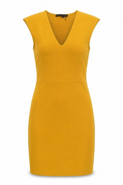 Boohoo Womens Yellow   Bodycon  Size 10