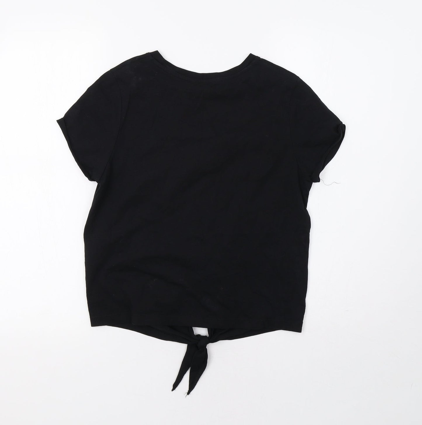 Brave Soul Womens Black   Basic T-Shirt Size S