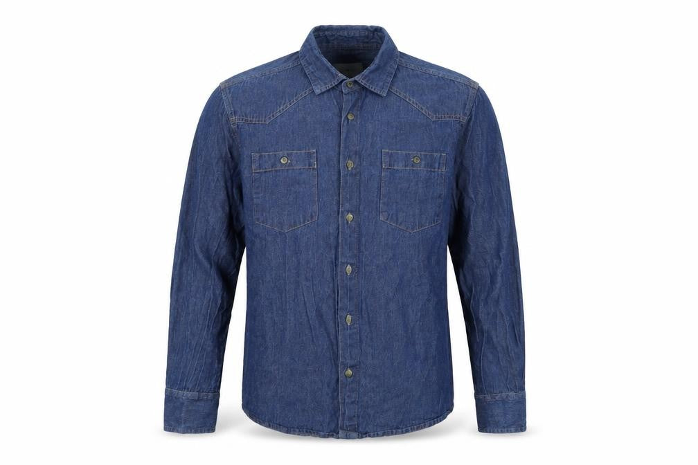 Crafted Mens Blue    Button-Up Size M