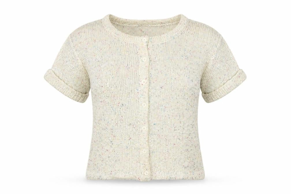 Primark Womens Beige   Pullover Jumper Size 6  - Sequinned