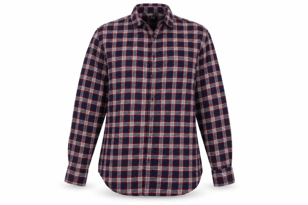 H&M Womens Red Check  Basic Button-Up Size 8
