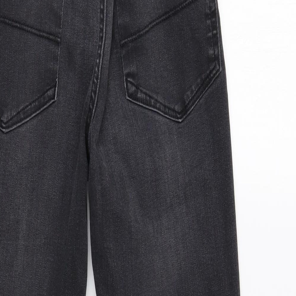 River Island Girls Black  Denim Skinny Jeans Size 12 Years