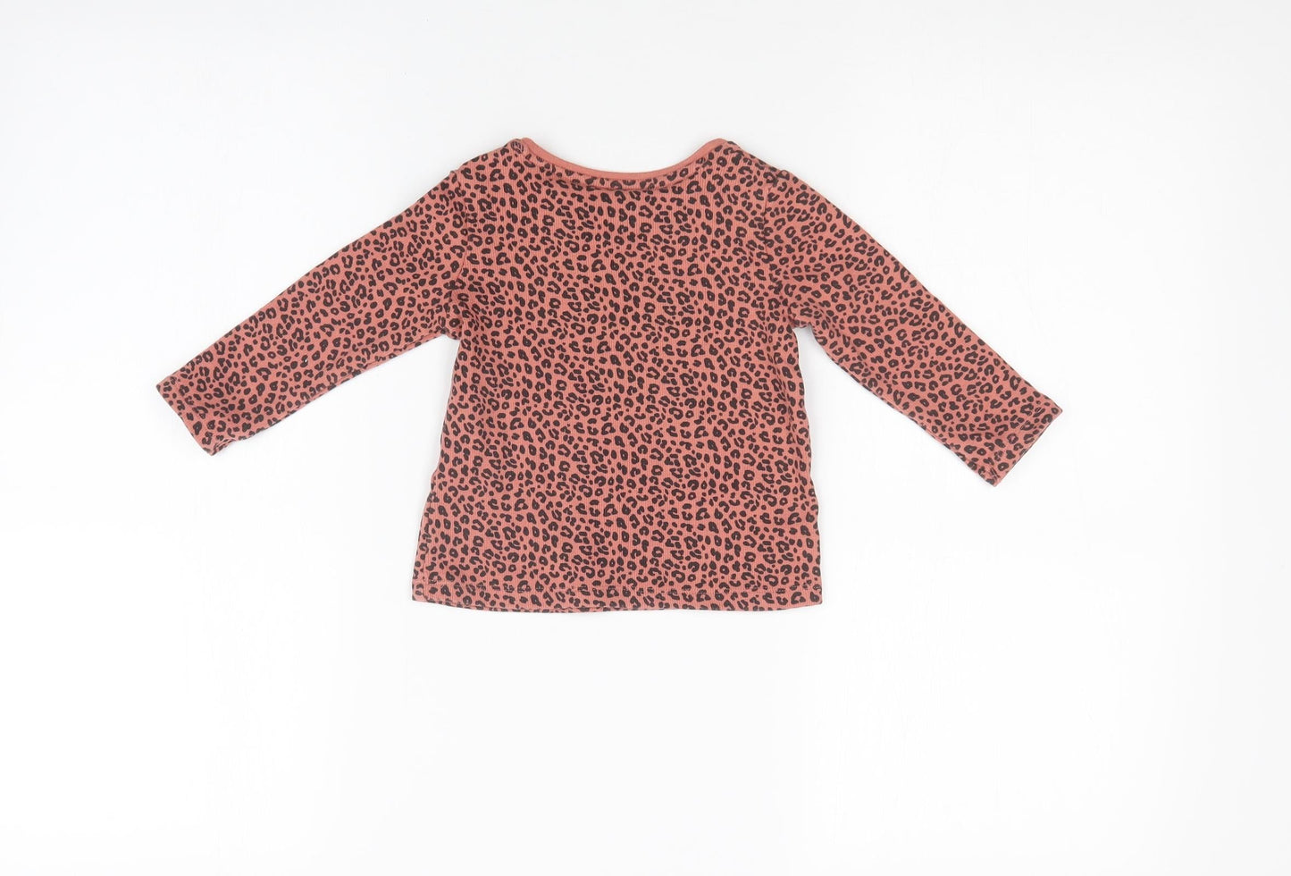 F&F Girls Multicoloured Animal Print  Basic T-Shirt Size 6-9 Months
