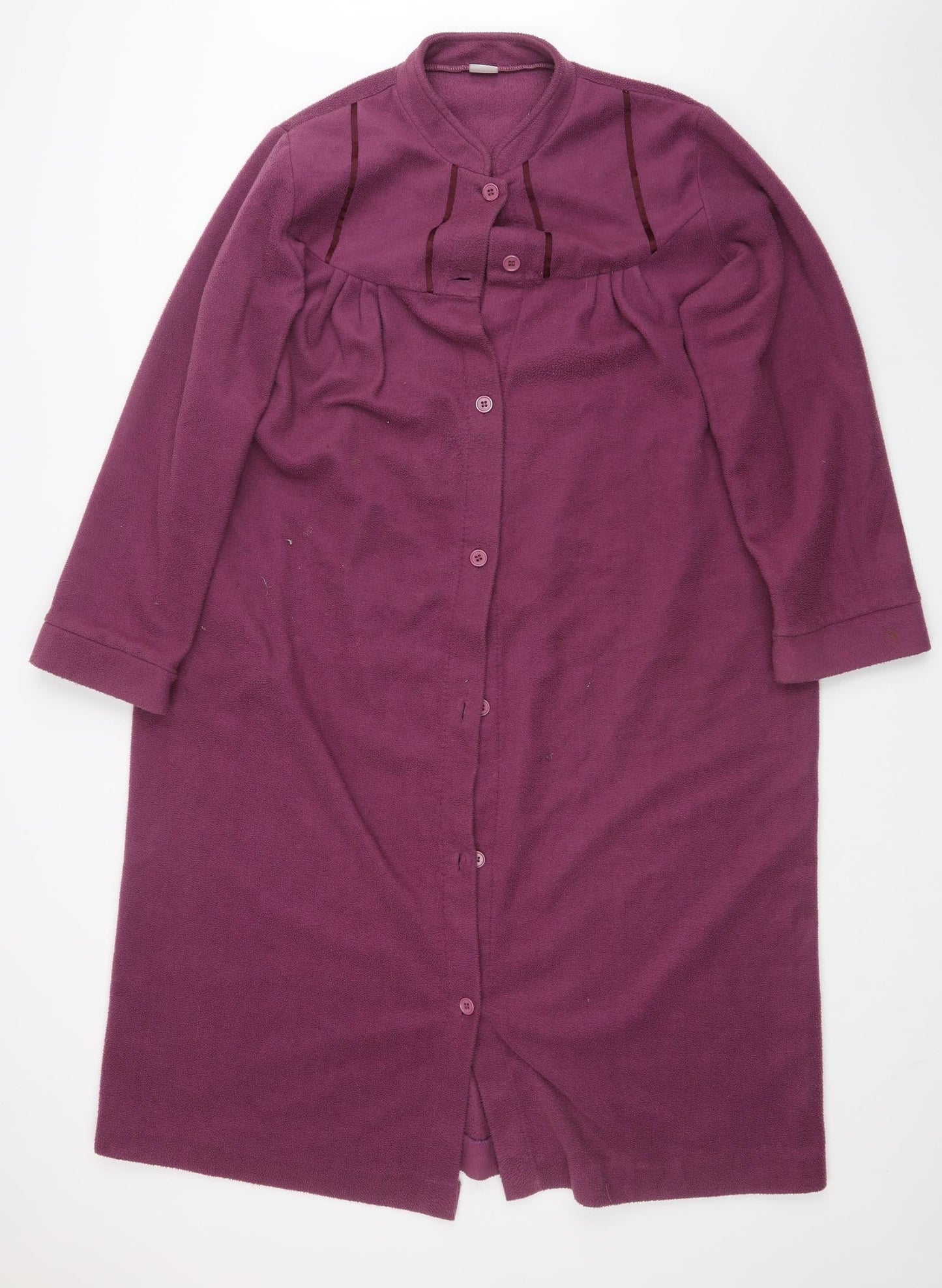 Damart Womens Purple  Fleece Overcoat Coat