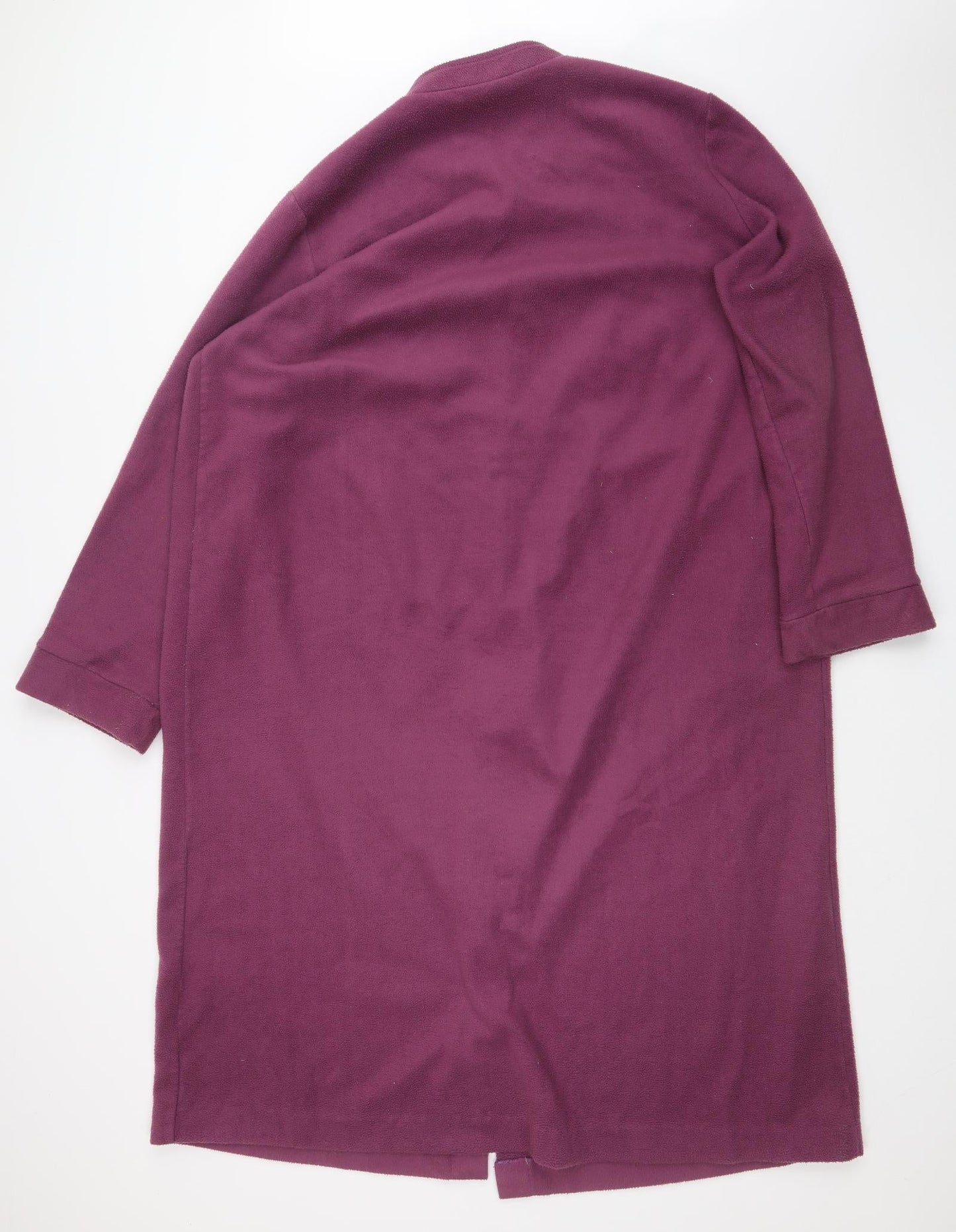 Damart Womens Purple  Fleece Overcoat Coat