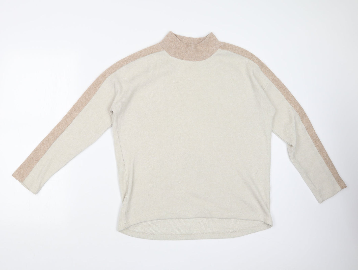 TU Womens Beige   Basic T-Shirt Size 8