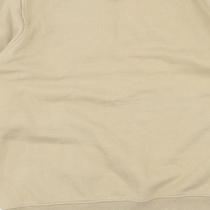 Brand and care label for Easy women’s beige jumper, size XL