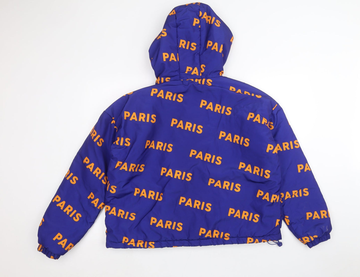 FOREVER 21 Womens Blue   Parka Coat Size L