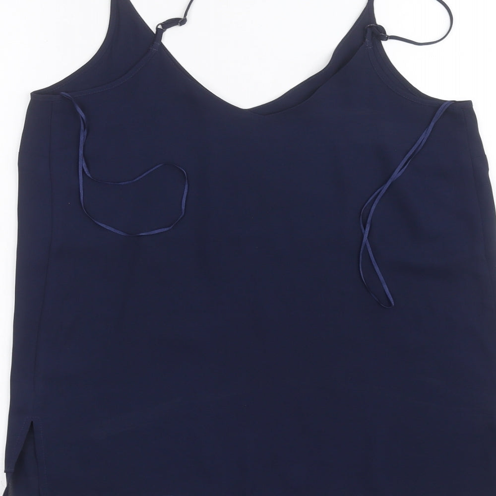 George Womens Blue   Basic Blouse Size 8