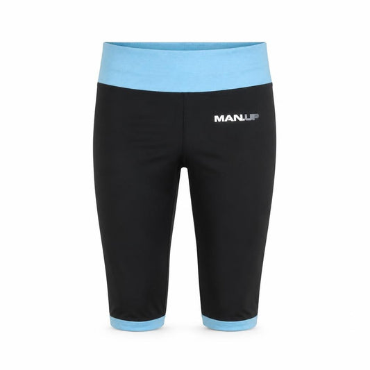 MAN UP Womens Black   Cropped Leggings Size S L20 in