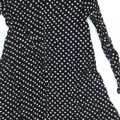 Preloved NEXT Womens Blue Polka Dot  A-Line  Size 12 - Label