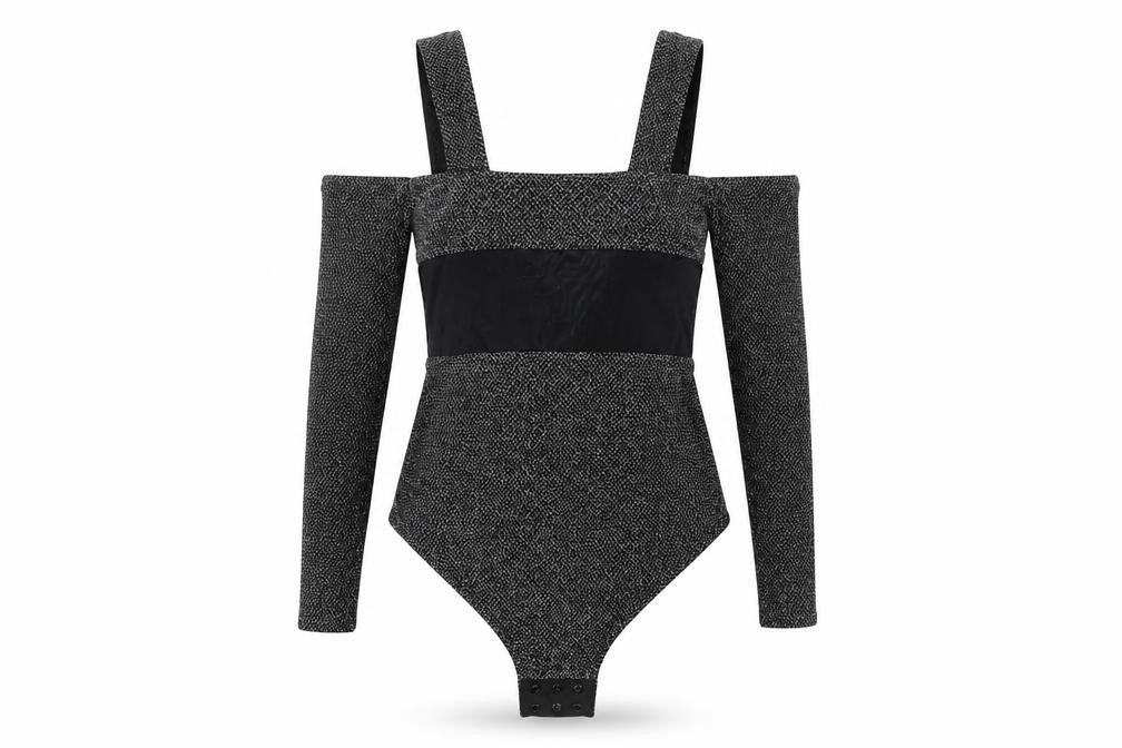 Simply Be Womens Grey Argyle/Diamond  Unitard One-Piece Size 12