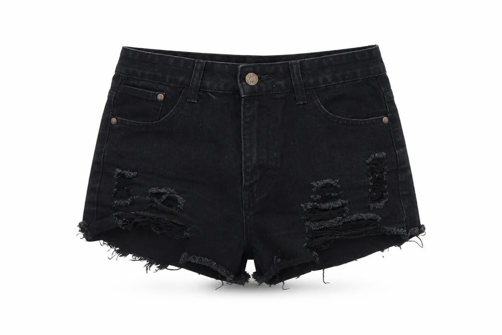 Preworn Womens Black   Cut-Off Shorts Size M