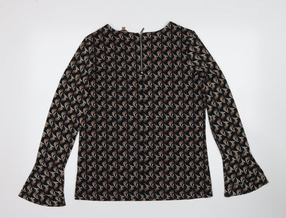 Next Womens Multicoloured Geometric  Basic Blouse Size 8