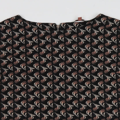 Next Womens Multicoloured Geometric  Basic Blouse Size 8