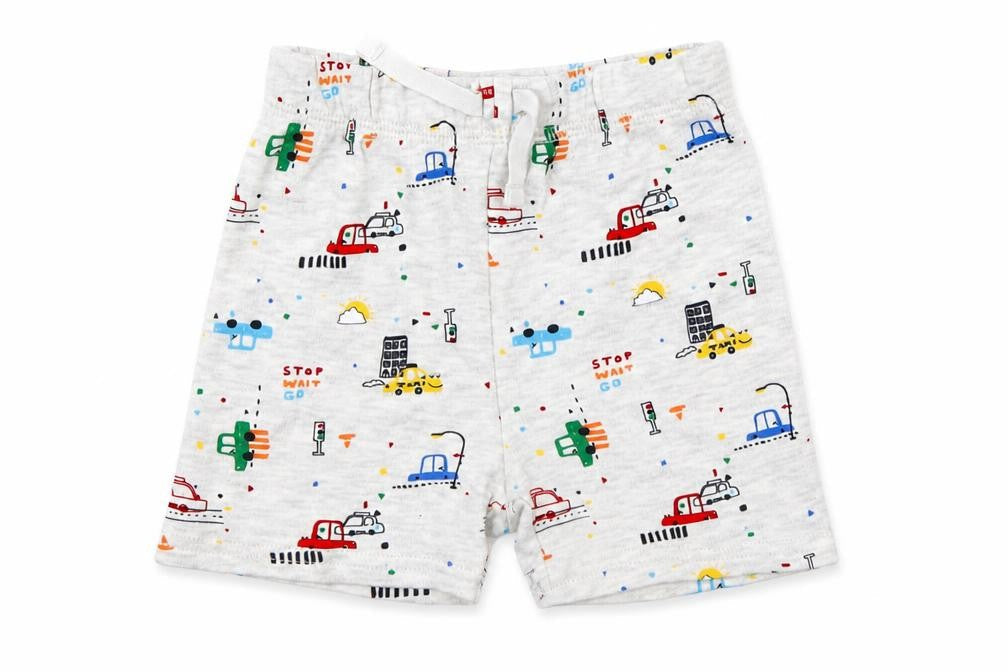George Baby Grey Geometric  Cropped Leggings Size 9-12 Months  - Cars