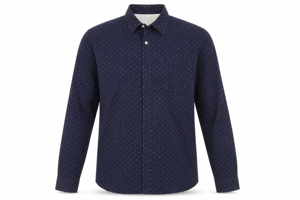 Debenhams Mens Blue Geometric   Button-Up Size L