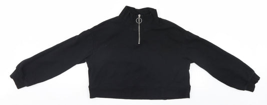 Divided Womens Black   Pullover Jumper Size S