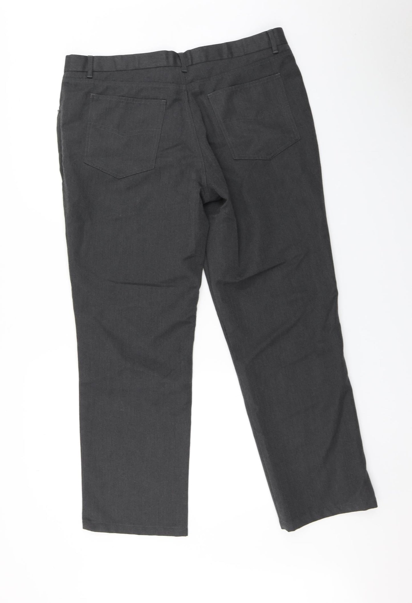 Burton Mens Grey   Trousers  Size 36 in L27 in