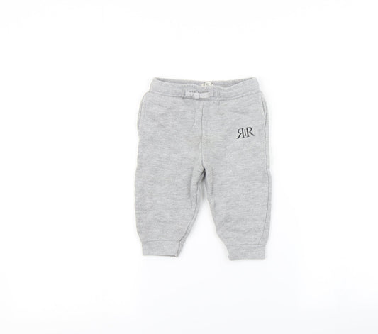 River Island Baby Grey   Jogger Trousers Size 9 Months