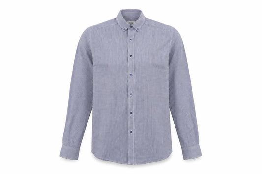 F&F Mens Blue Check   Button-Up Size 14.5