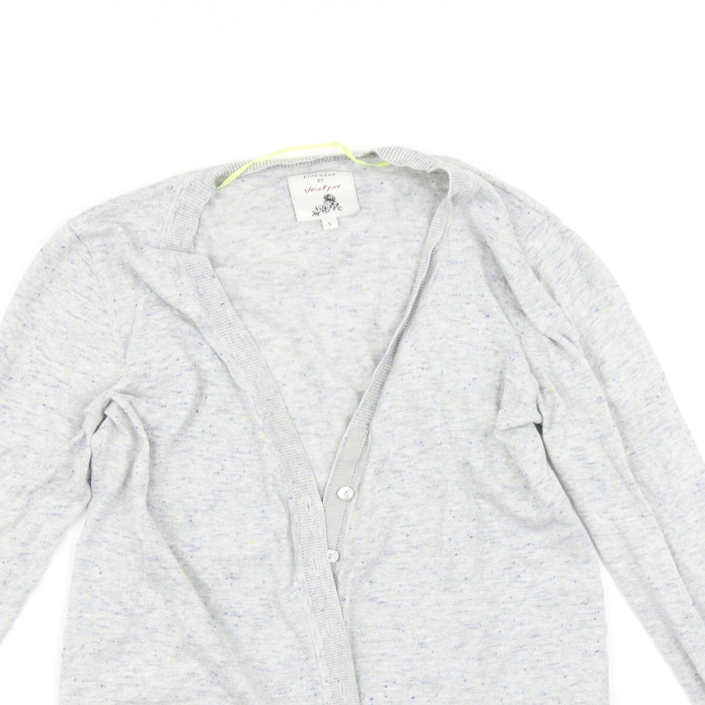 Jacknot Womens Grey   Cardigan Jumper Size L