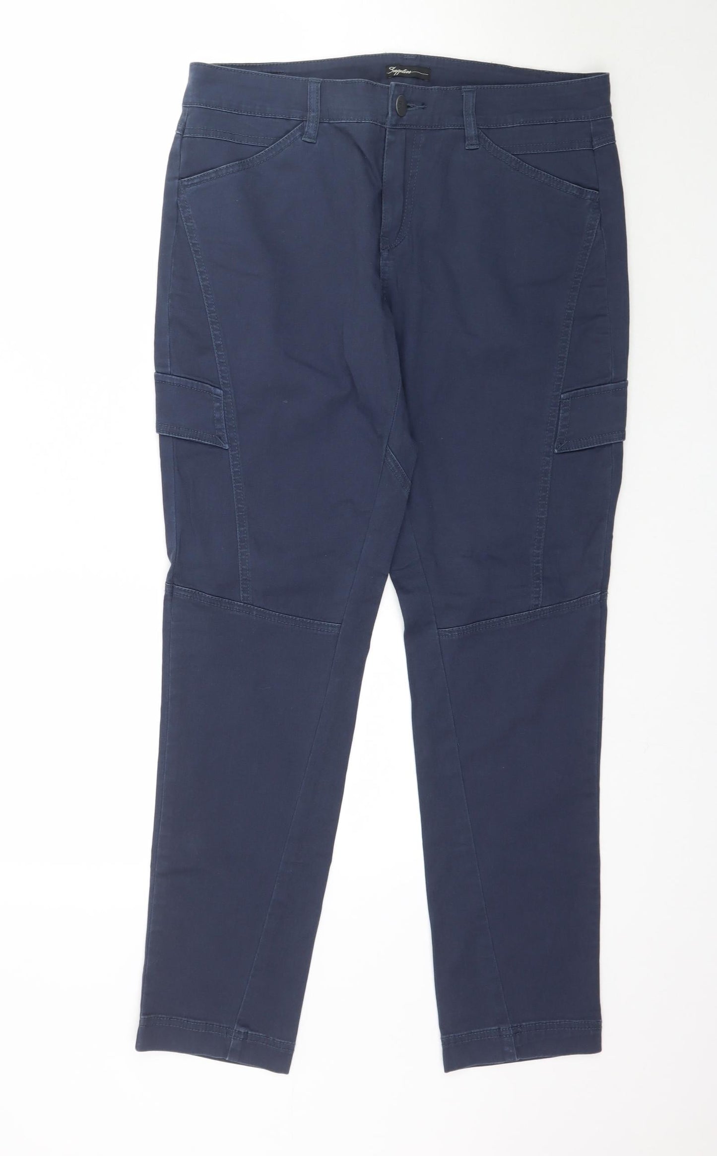 Supplies Womens Blue   Trousers  Size 10 L30 in