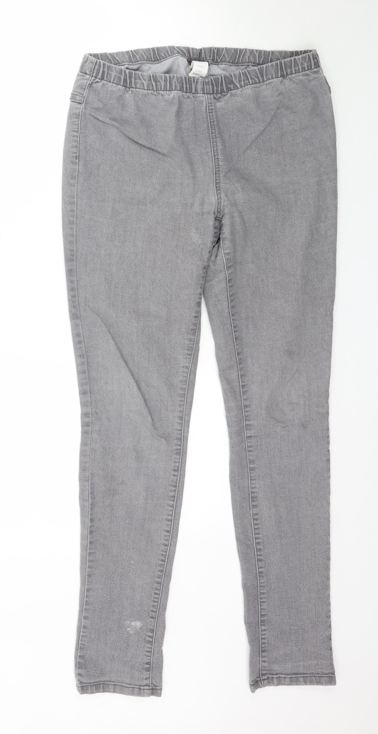 Pieces Womens Grey  Denim Jegging Jeans Size L L32 in