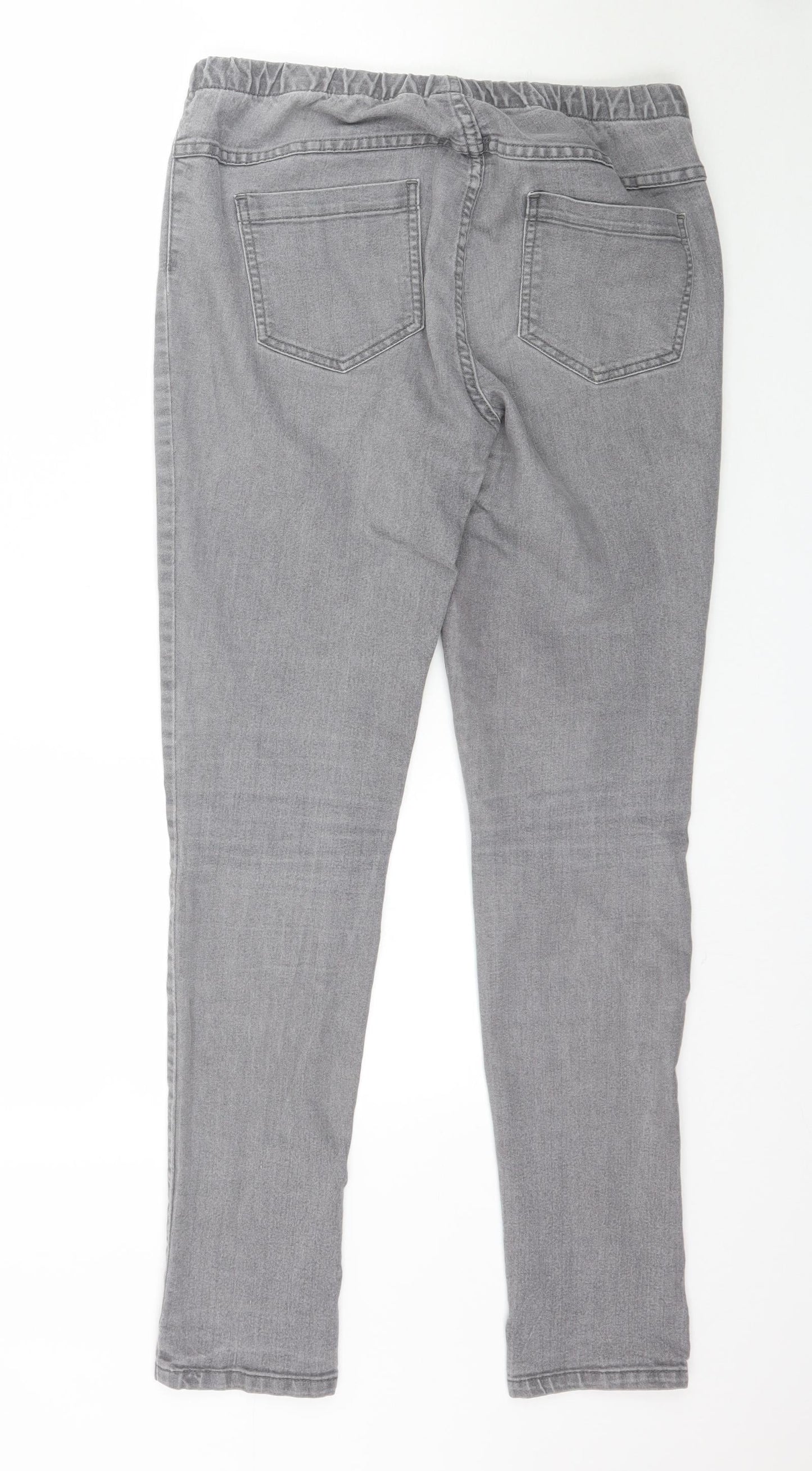 Pieces Womens Grey  Denim Jegging Jeans Size L L32 in