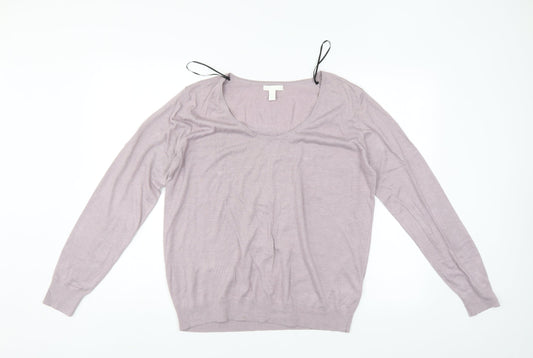 H&M Womens Pink   Pullover Jumper Size L