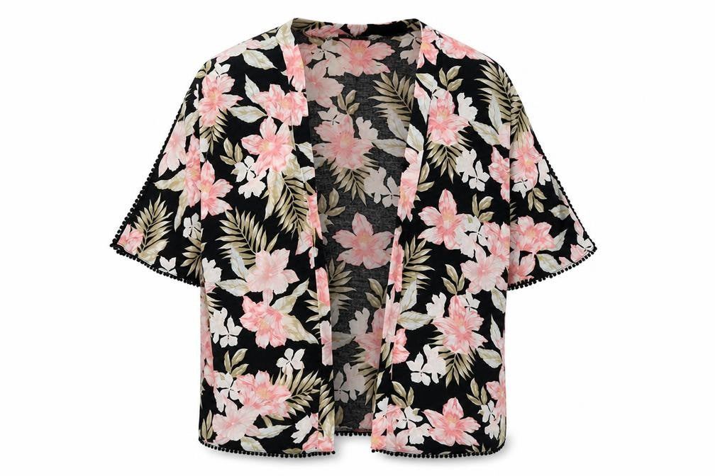 New Look Womens Pink Floral  Jacket  Size 8