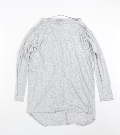 Additional front view of Atmosphere women’s grey basic t-shirt, size UK 6