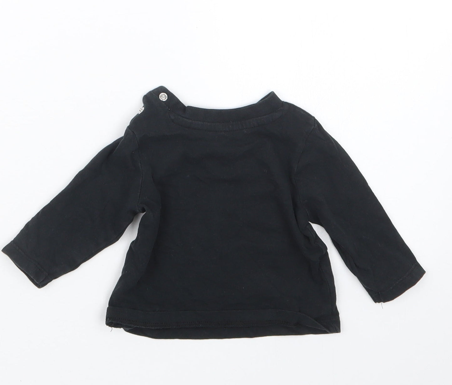 Nutmeg Boys Black   Basic T-Shirt Size 0-3 Months