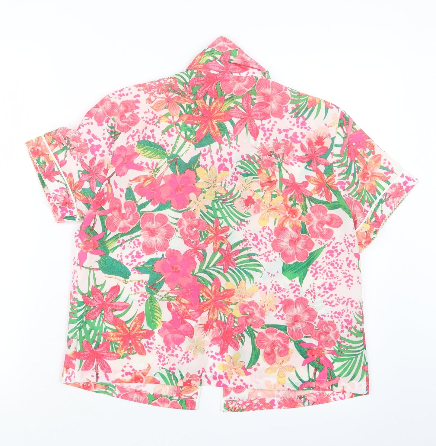 Debenhams Womens Pink Floral  Top Pyjama Set Size 6