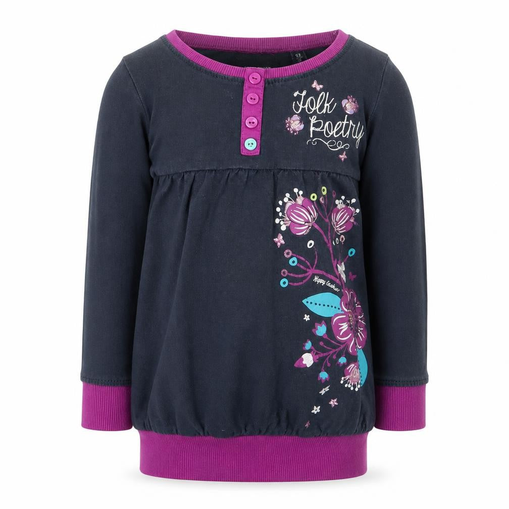 Blue Seven Girls Blue   Basic T-Shirt Size 2 Years  - Long