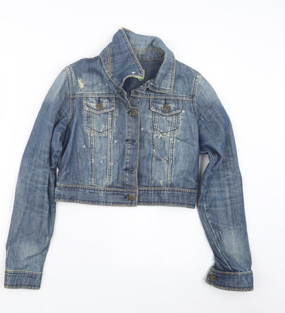 Authentic Womens Blue  Denim Jacket  Size 10