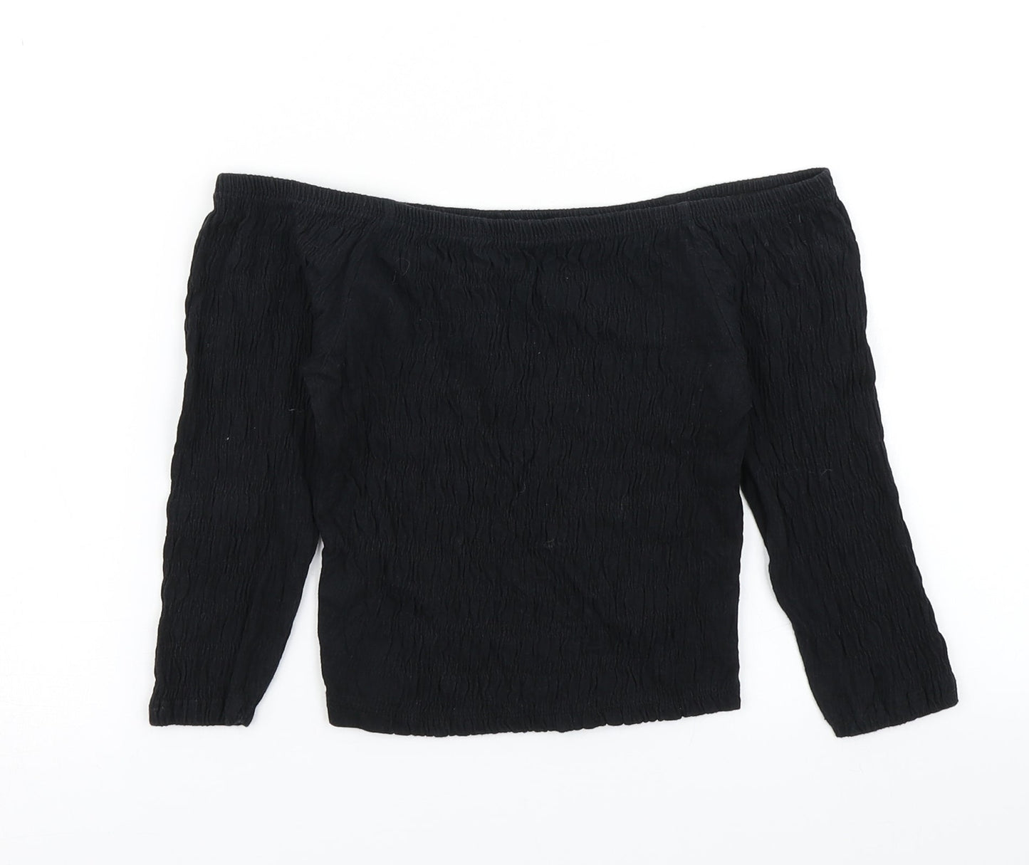 915 Generation Girls Black   Cropped T-Shirt Size 10-11 Years