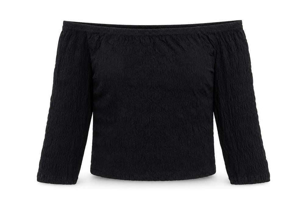 915 Generation Girls Black   Cropped T-Shirt Size 10-11 Years