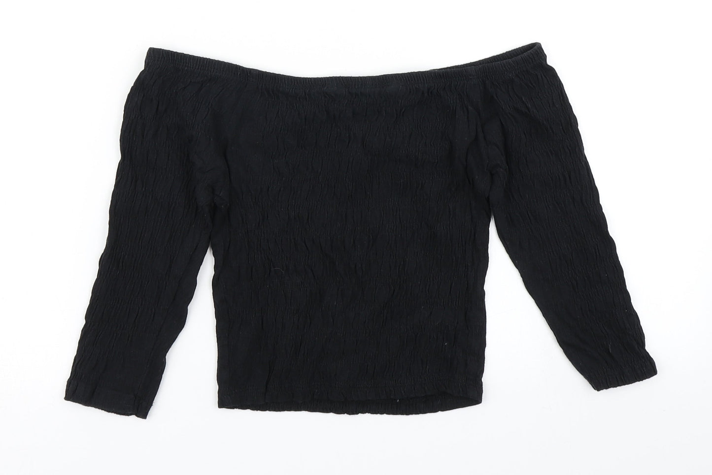 915 Generation Girls Black   Cropped T-Shirt Size 10-11 Years
