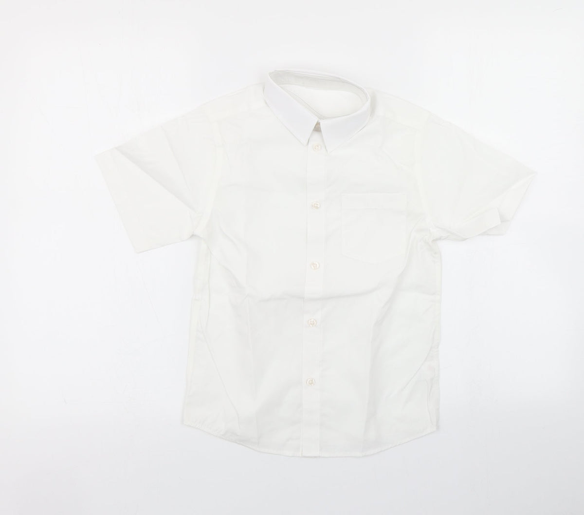 TU Boys White   Basic Button-Up Size 8 Years